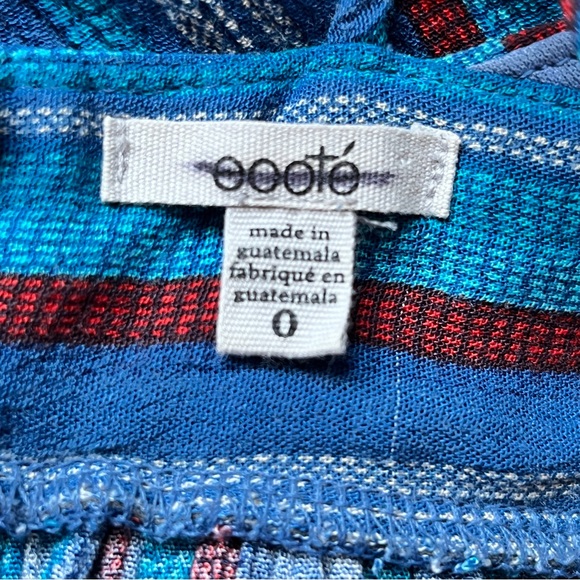 Ecoté Urban Outfitters Blue Striped Midi Dress Boho Beachy Ballet Wrap Straps 0 - Picture 7 of 16